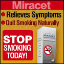 Miracet relieves nicotine withdrawal symptoms