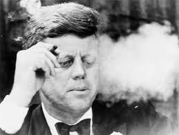 President Kennedy smoked