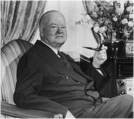 President Hoover smoked